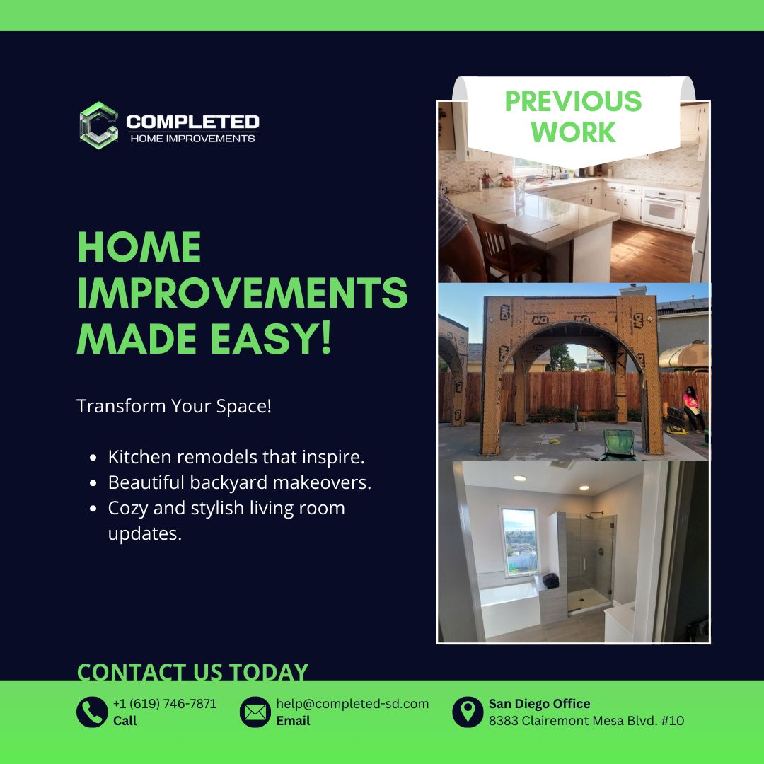 Full Home Renovation San Diego County | Completed Home Improvements