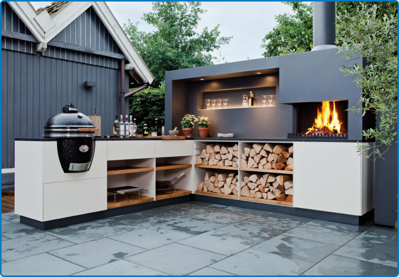 outdoor kitchen